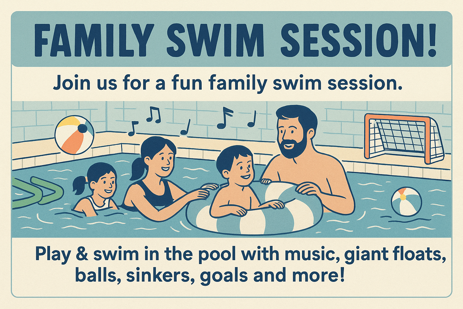 Family fun at the pool